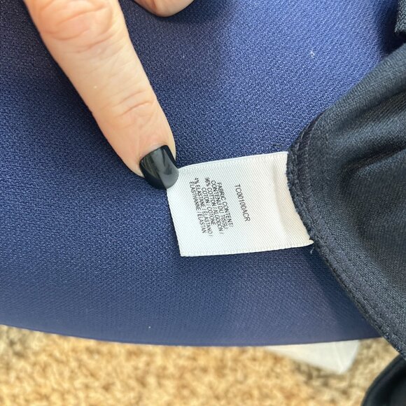 Derek Lam 10 Crosby Robertson Flare Trousers Dark Blue Womens Size 8 Nautical - Picture 9 of 10